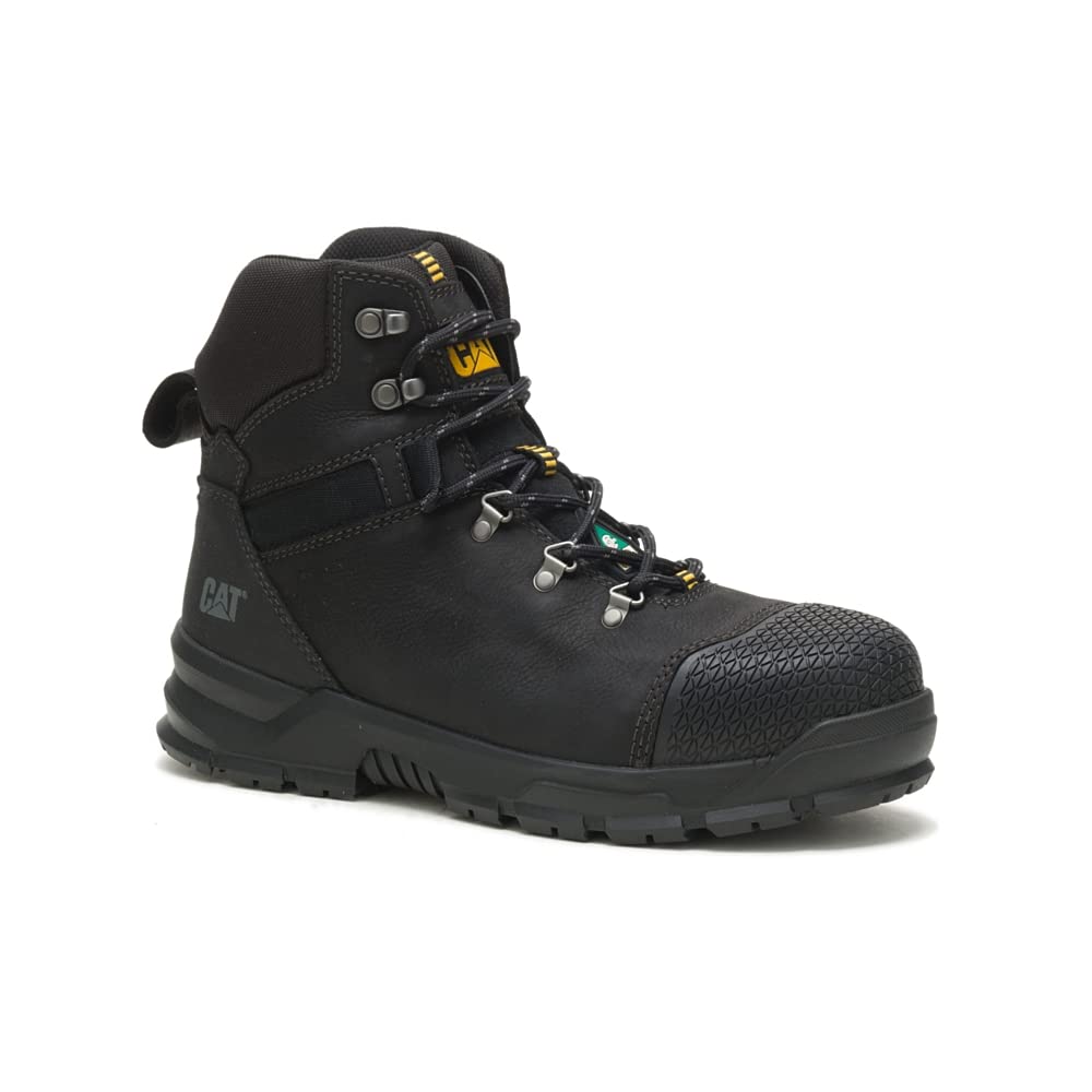 CAT Men's Accomplice X Waterproof Steel Toe CSA Safety Work Boots - Slip Resistant, Electrical Hazard Protection for Construction, Warehouse & Industrial Work