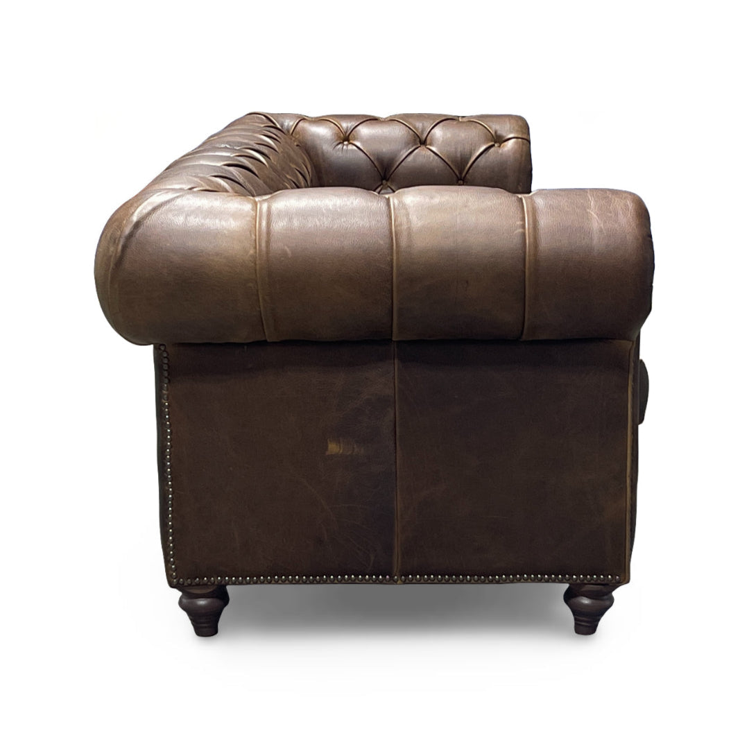 Luxury Manchester Genuine Leather Sofa - Modern & Comfortable Living Room Furniture for Home & Office Use