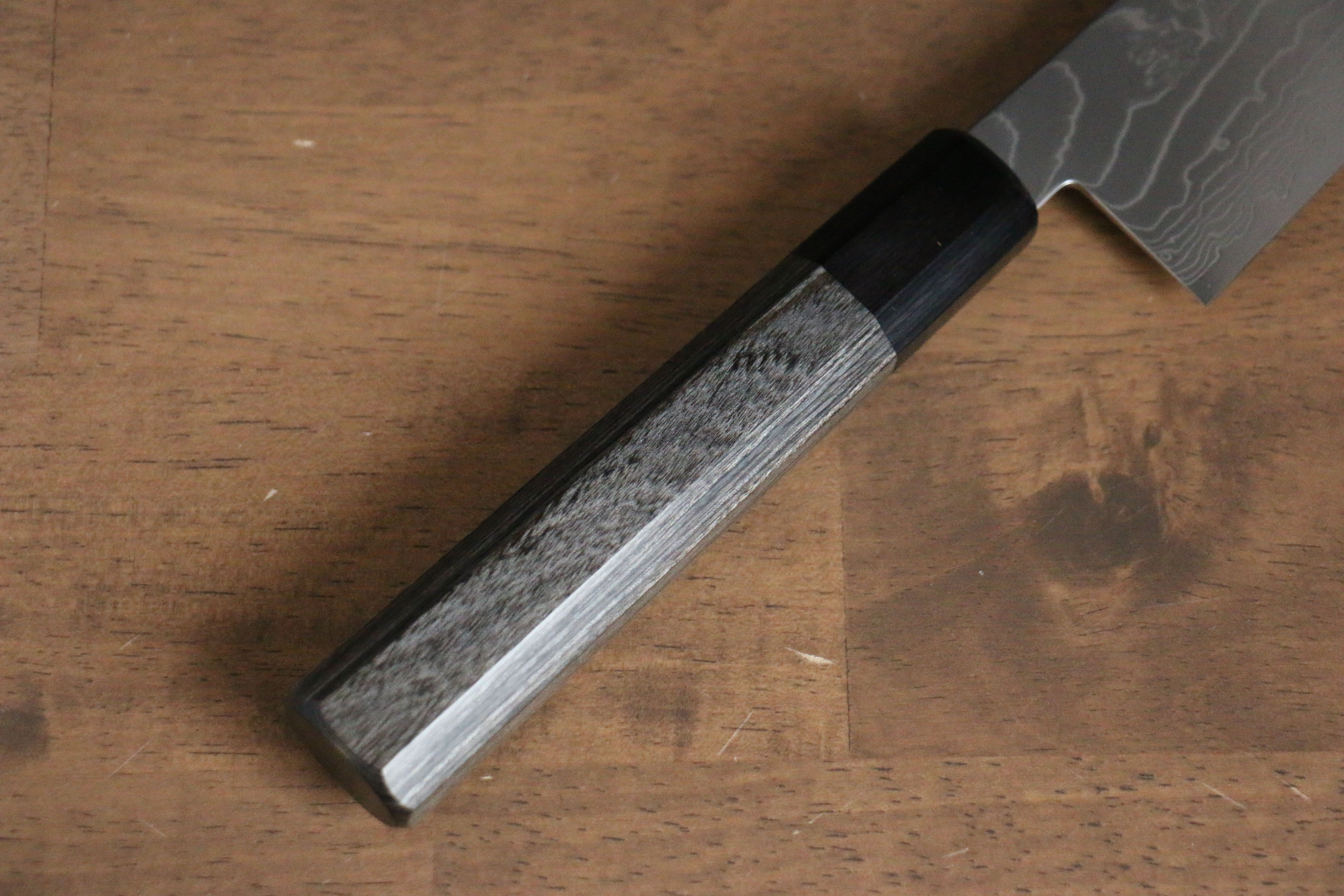 Premium Kajin Cobalt Special Steel Damascus Gyuto 240mm Chef Knife - Gray Pakka Wood Handle - Professional Japanese Kitchen Knife for Sushi, Meat Cutting & Vegetable Chopping