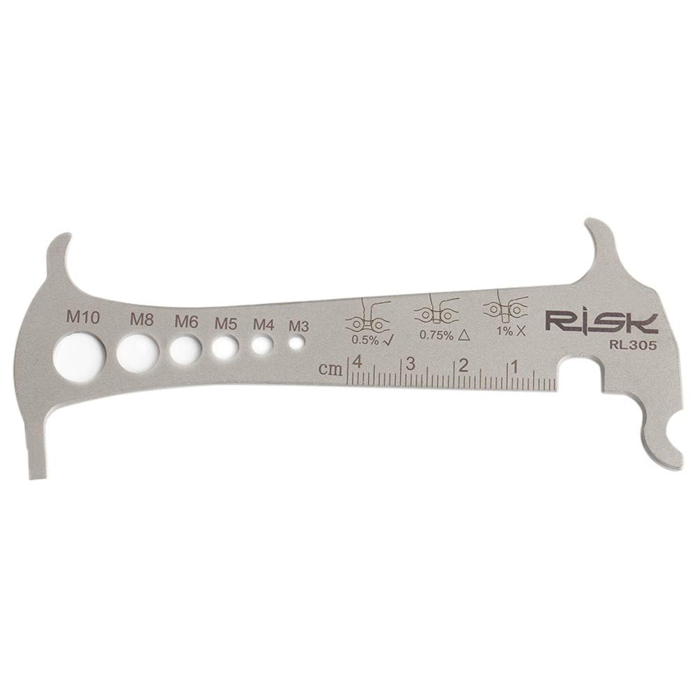 MengK 3-in-1 Bicycle Chain Checker & Wear Indicator Tool - Accurate Bike Chain Hook & Bolt Measurement Gauge for Cycling Maintenance & Repair | Perfect for Road Bikes, Mountain Bikes & Commuter Bikes