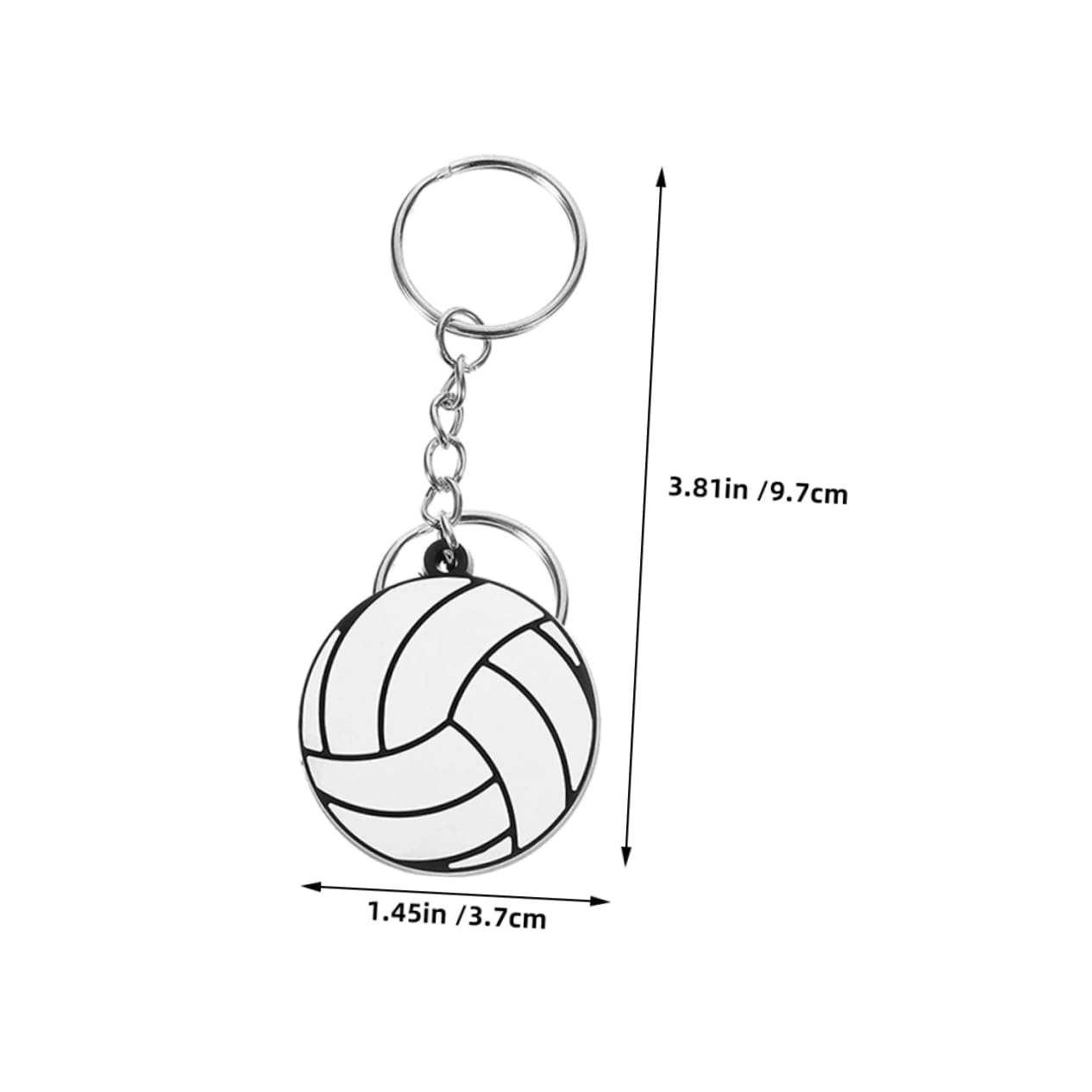 16pcs Volleyball Keychain Set - Small PVC Key Rings for Backpacks, Gifts & Sports Enthusiasts - Perfect for Volleyball Players, Coaches and Team Spirit Accessories