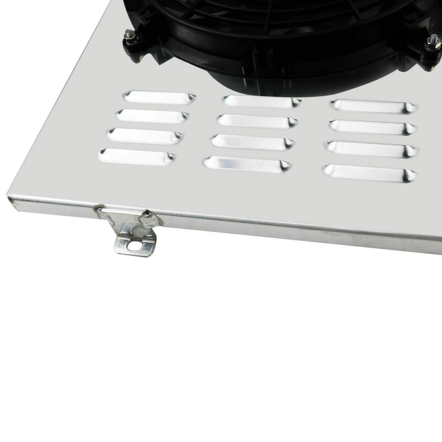 ALLOYWORKS Aluminum Radiator Shroud with Dual 12