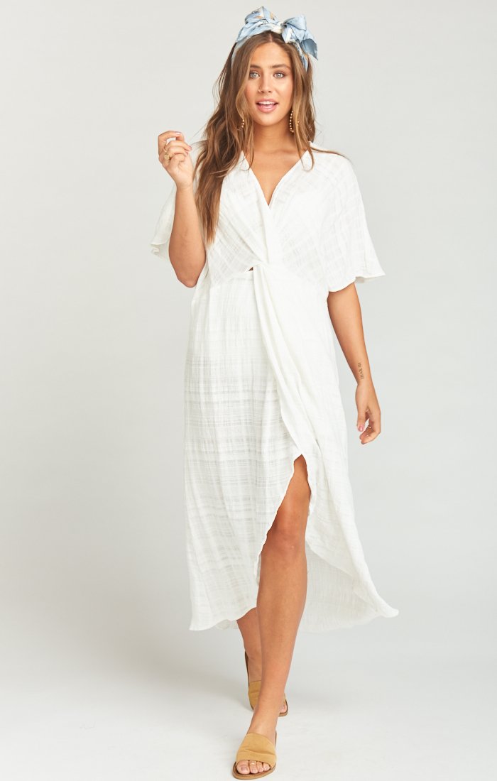 Twisted Maxi Dress for Women - Elegant Flowy Long Dress with Side Slit, Perfect for Summer, Beach, Parties & Casual Outings
