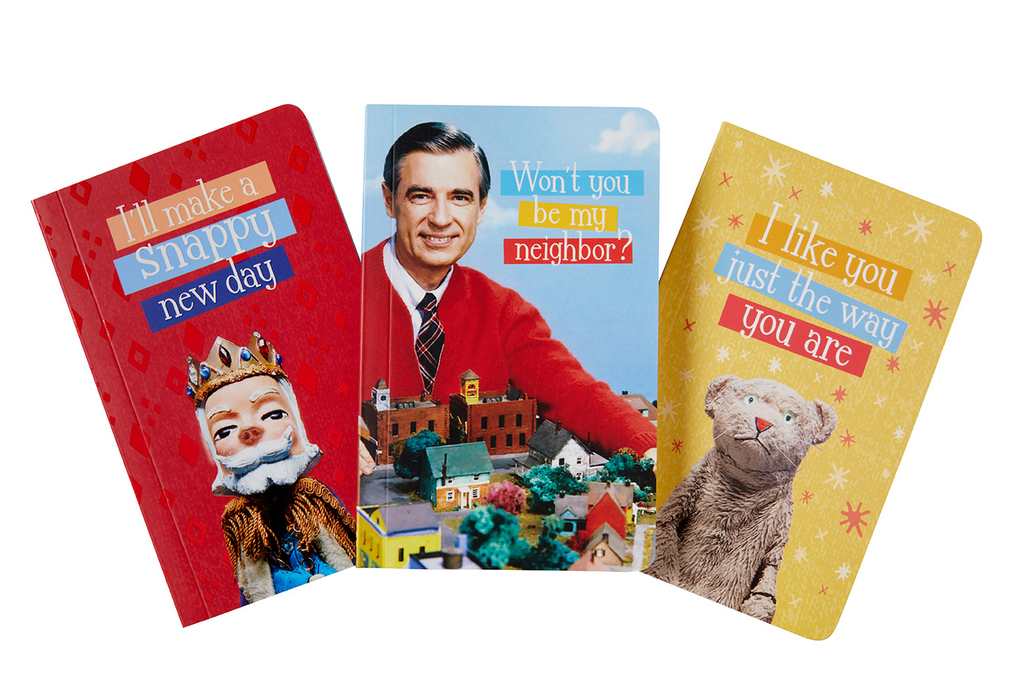 Mister Rogers' Neighborhood Pocket Notebook Set of 3 - Mini Memo Pads for Journaling, Notes & Gift Ideas - Perfect for Students, Teachers & Office Use