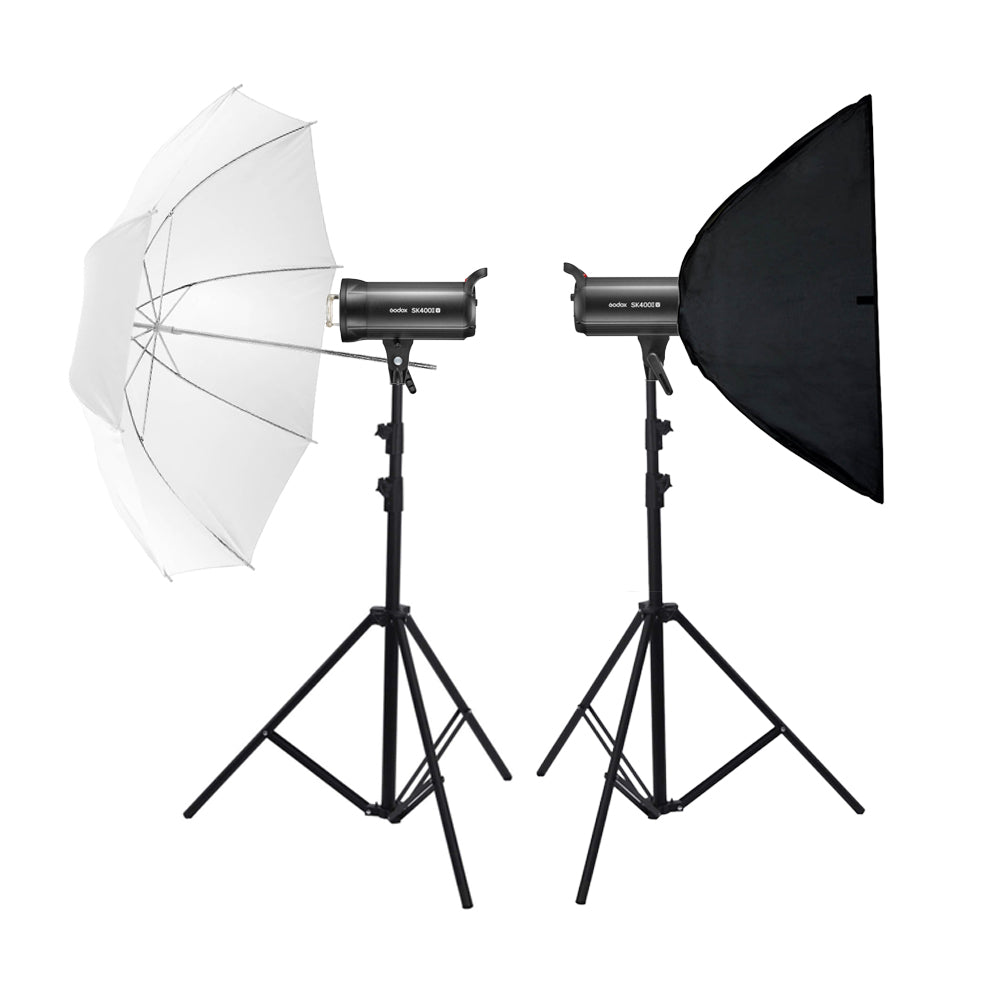 SK400II V Professional Photography Flash Kit with Softbox & Stand - Perfect for Studio, Portrait, and Event Photography
