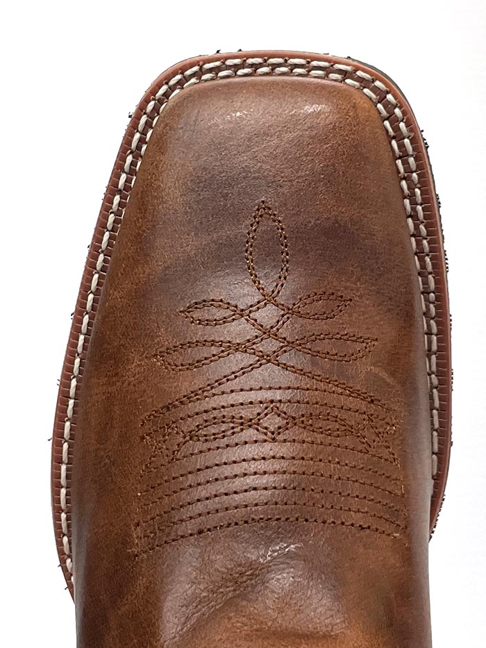 Laredo 7862 Men's Koufax 11 Square Toe Western Work Boots in Tan - Durable Cowboy Boots for Ranch Work, Rodeo & Outdoor Activities