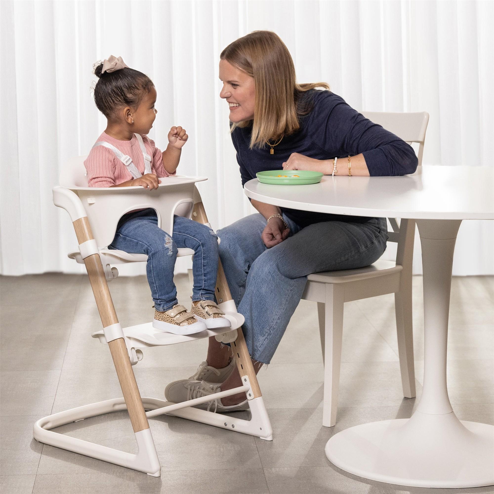 Evenflo Right Seat Multistage High Chair for Babies & Toddlers - Adjustable Height, Easy to Clean, Convertible Baby Feeding Chair for Home & Restaurant Use