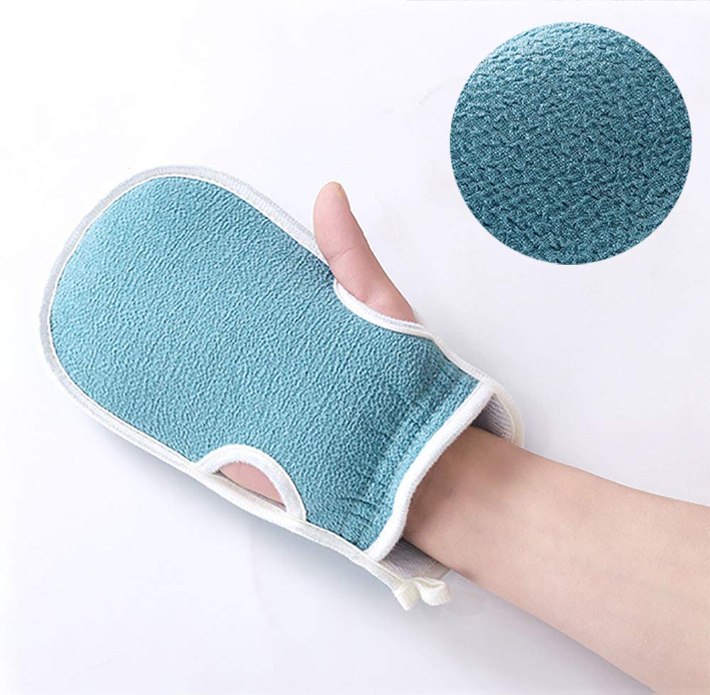 Korean Exfoliating Mitt & Dead Skin Towel - Best Body Loofah & Back Scrubber for Women, Pink Shower Sponge & Asian Exfoliating Washcloth for Smooth Skin - Perfect for Daily Shower Routine & Spa Day at Home