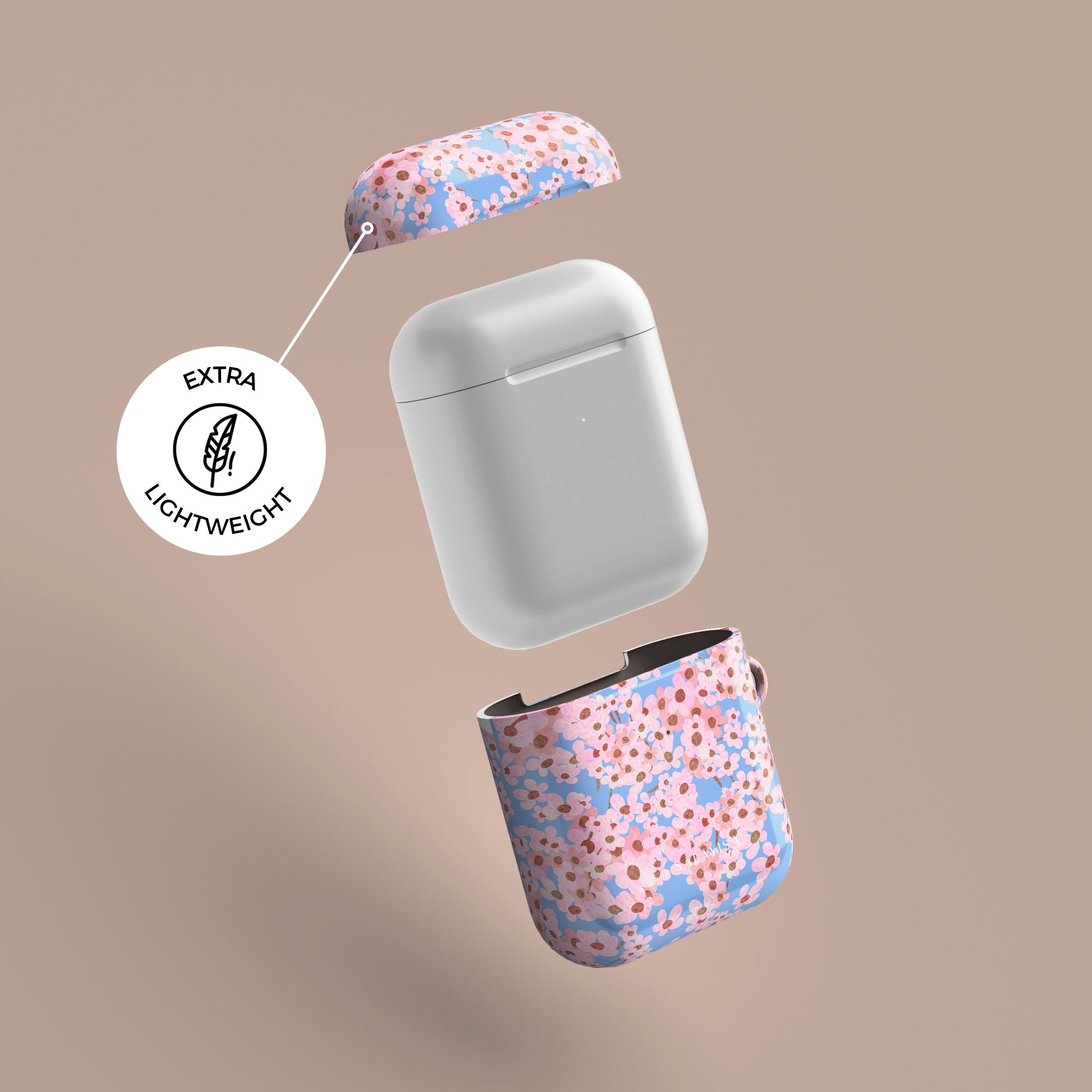 Cute Floral AirPods Case for Summer - Trendy Protective Cover for AirPods 1/2/3 Pro - Perfect for Travel, Workouts & Everyday Use