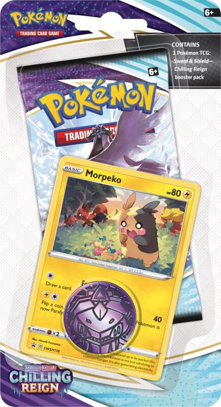 Pokémon TCG Chilling Reign Checklane Blister Pack - 3 Booster Packs + 1 Foil Card - Collectible Trading Card Game for Players & Fans | Perfect for Battles, Gifts & Display
