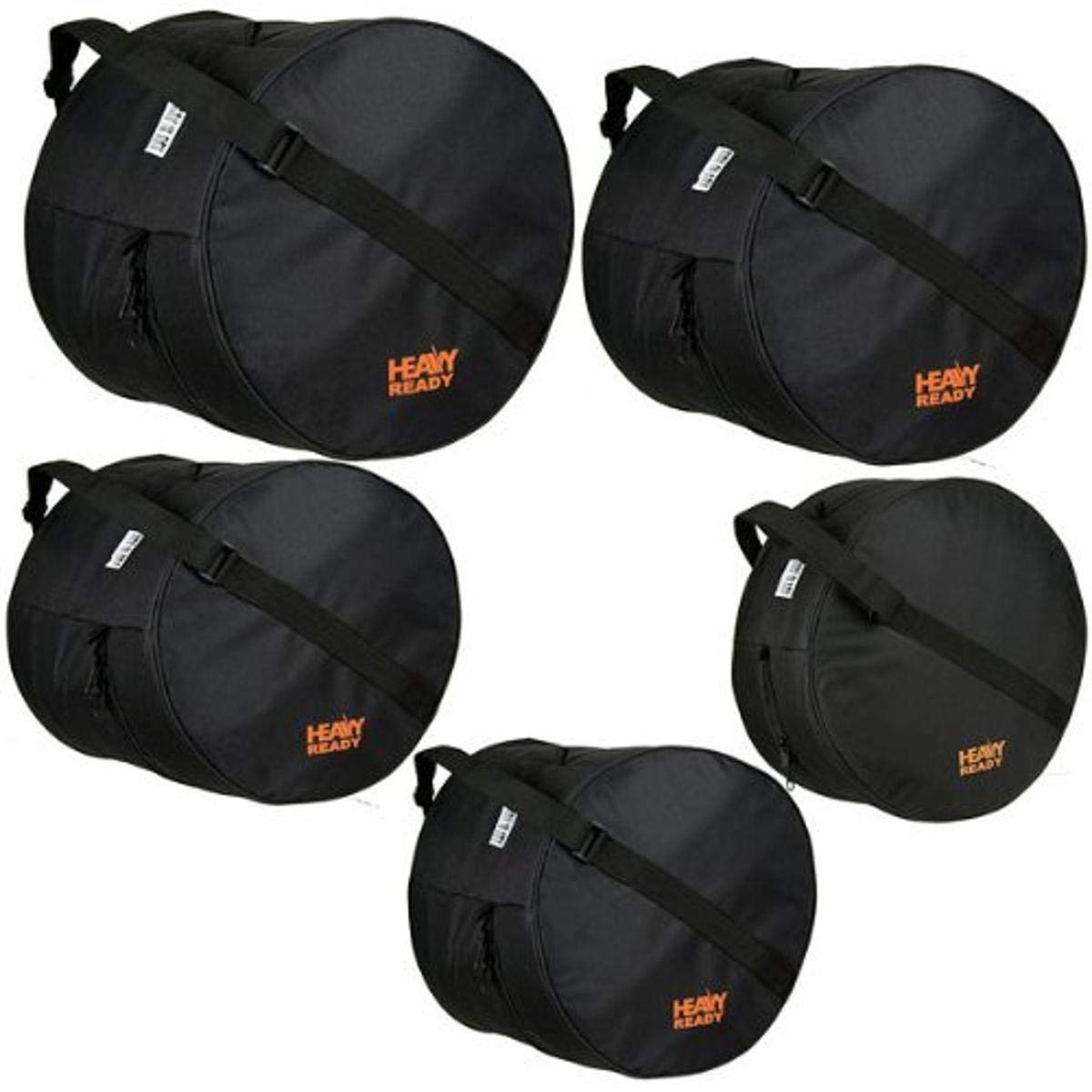 Protec Heavy Ready Series Drum Bag Set - Standard 2 (HRSTANDARD2) | Durable Drum Protection for Gigging Musicians | Perfect for Live Performances, Studio Sessions & Travel