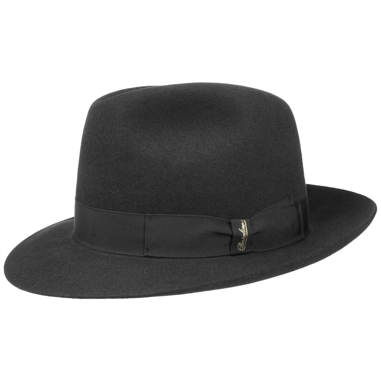 Borsalino Marengo Fur Felt Bogart Hat for Men - Classic Fedora Style for Outdoor, Travel & Formal Occasions