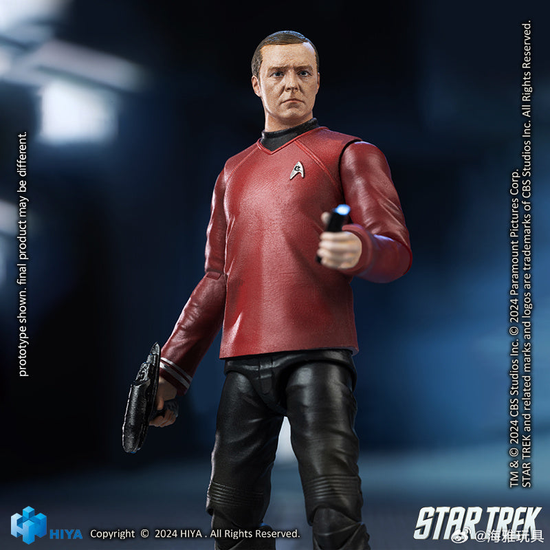 1/18 HIYA 4-Inch Action Figure - Exquisite Mini Series STAR TREK 2009 Scotty Collectible Toy | Perfect for Display, Gifts & Star Trek Fans