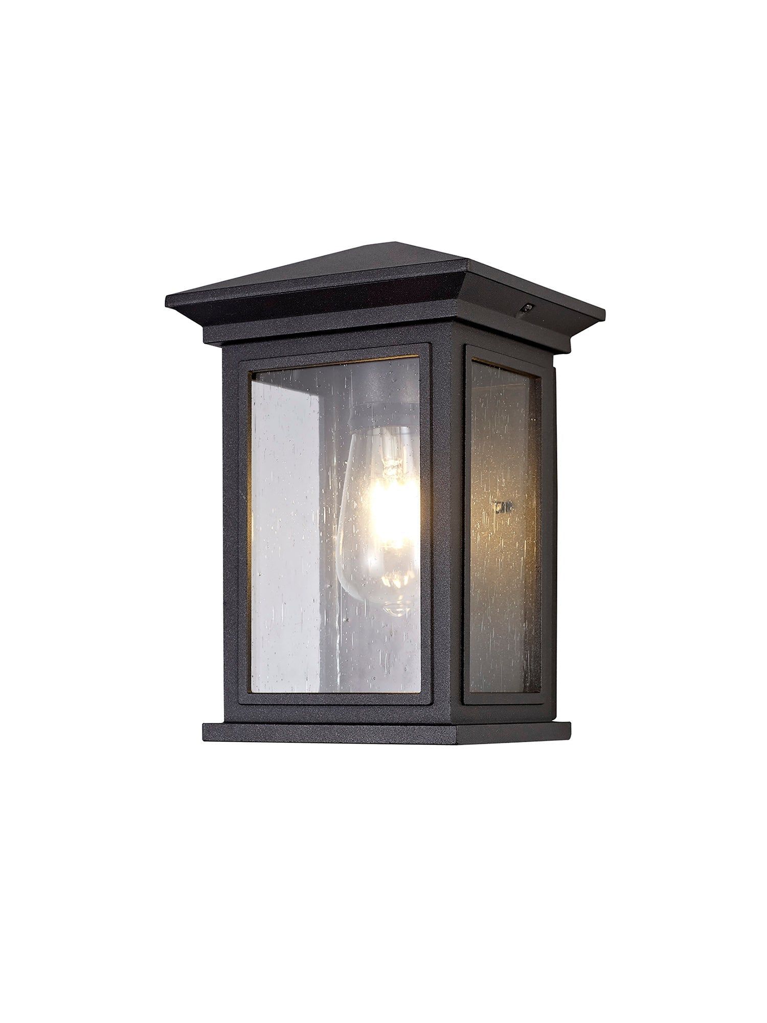 Alicante Outdoor Flush Wall Lamp - E27 Socket, IP54 Waterproof, Anthracite/Bronze/Silver Grey with Seeded Glass - 2 Year Warranty - Perfect for Porch, Patio, and Garden Lighting