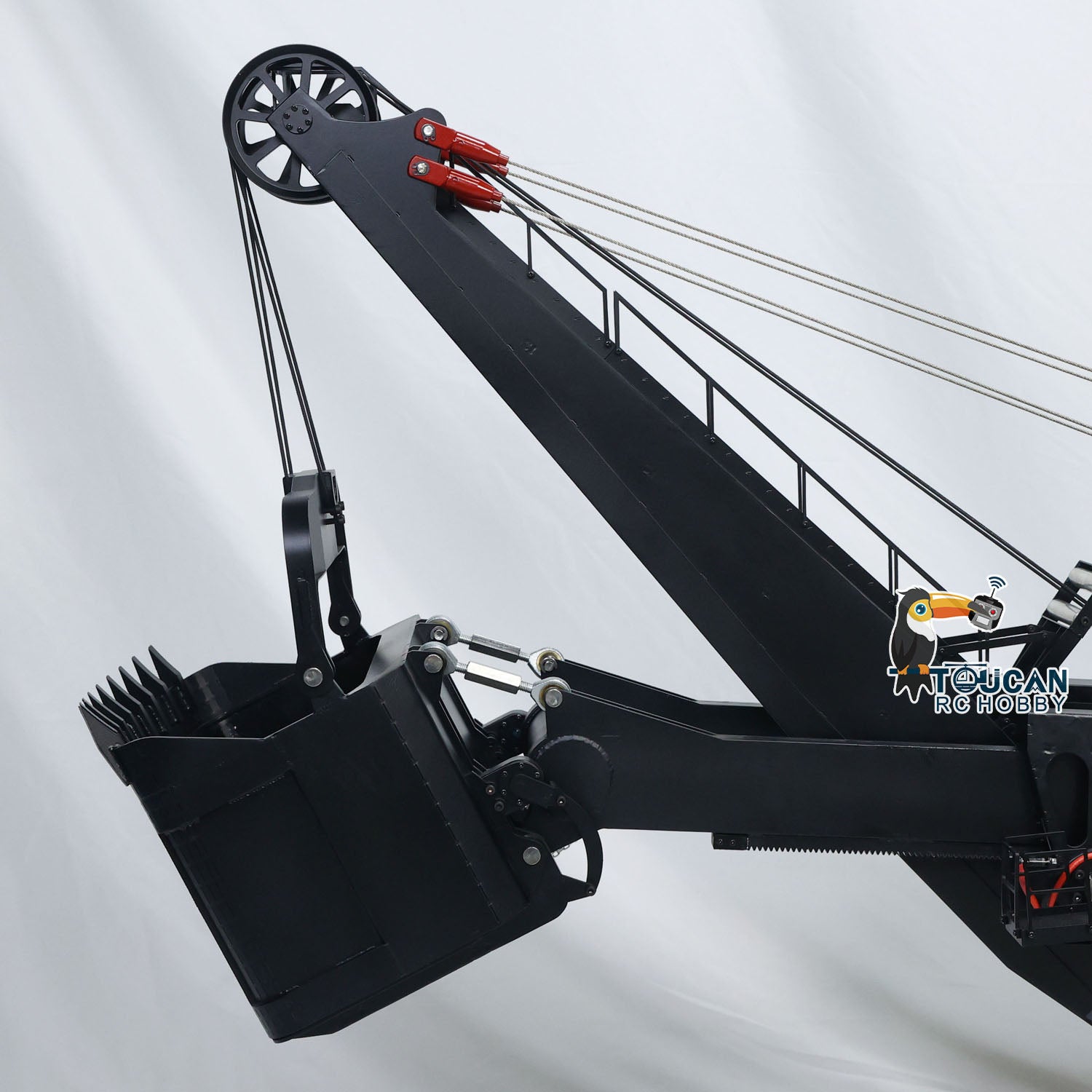 1/25 Scale Metal Electric Rope Shovel RC Excavator Model - Heavy Duty Mining Equipment with Radio Control System (ST8 PL18EV RTR/PNP) - Perfect for Construction Simulation, Mining Display, and RC Hobby Enthusiasts
