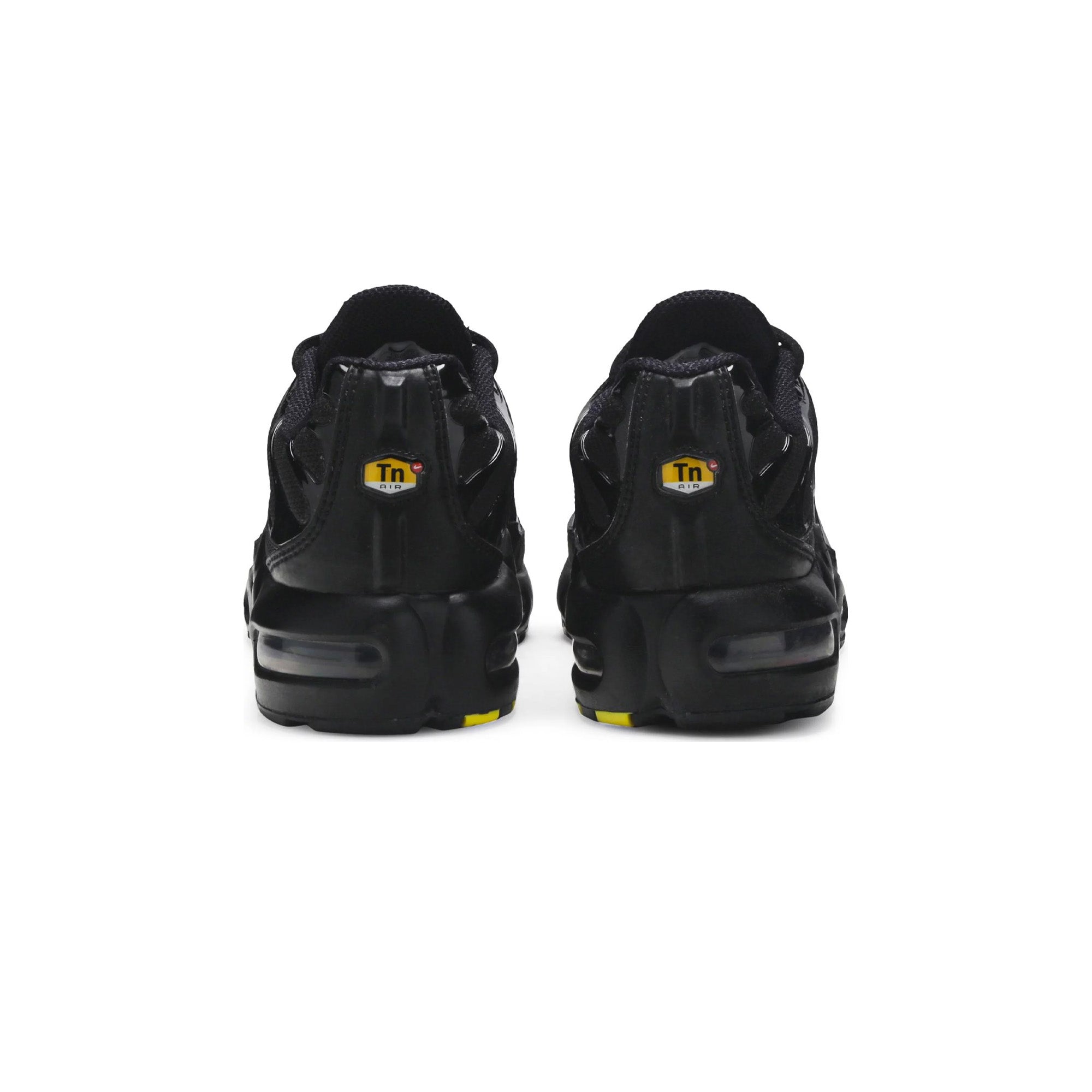 Nike Air Max Plus 'Triple Black' GS Running Shoes for Women (2020) - Comfortable Cushioned Sneakers for Gym, Workout & Casual Wear