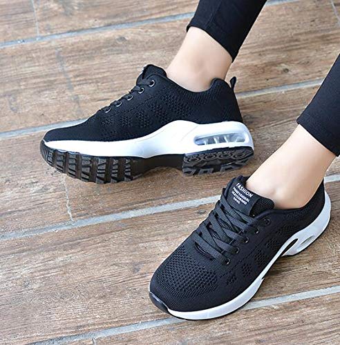Women's Breathable Mesh Sneakers - Lightweight Casual Lace-Up Walking Shoes with Cushioned Comfort for College Students | Perfect for Campus, Gym & Everyday Wear