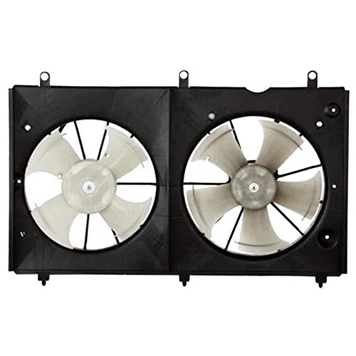 RAREELECTRICAL New Engine Cooling Fan Compatible With Honda Accord 2007 - Part Numbers 19015-Raa-A02, 19020-Raa-A01, 19030-Raa-A02, 19101-Raa-A00 - Perfect for Engine Overheating Prevention & Summer Driving