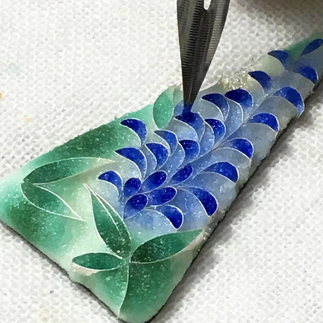 Yusen Shippo Pendant Necklace - Elegant Wisteria Flower Japanese Cloisonne Jewelry for Women | Perfect Gift for Birthday, Anniversary & Special Occasions