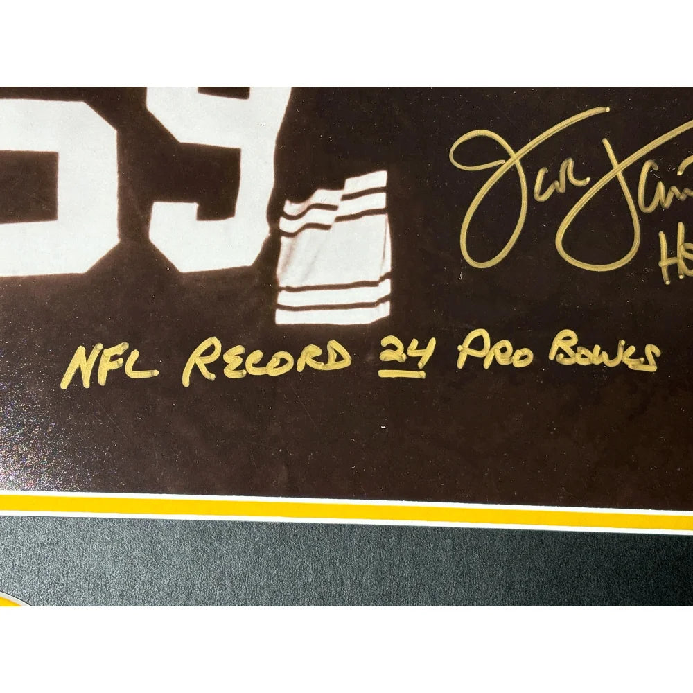 Jack Ham, Andy Russell, Lambert Autographed Steelers 16x20 Framed Photo - BAS Signed Pittsburgh Steelers Memorabilia - Perfect for Man Cave, Sports Bar, or Football Fan Gift