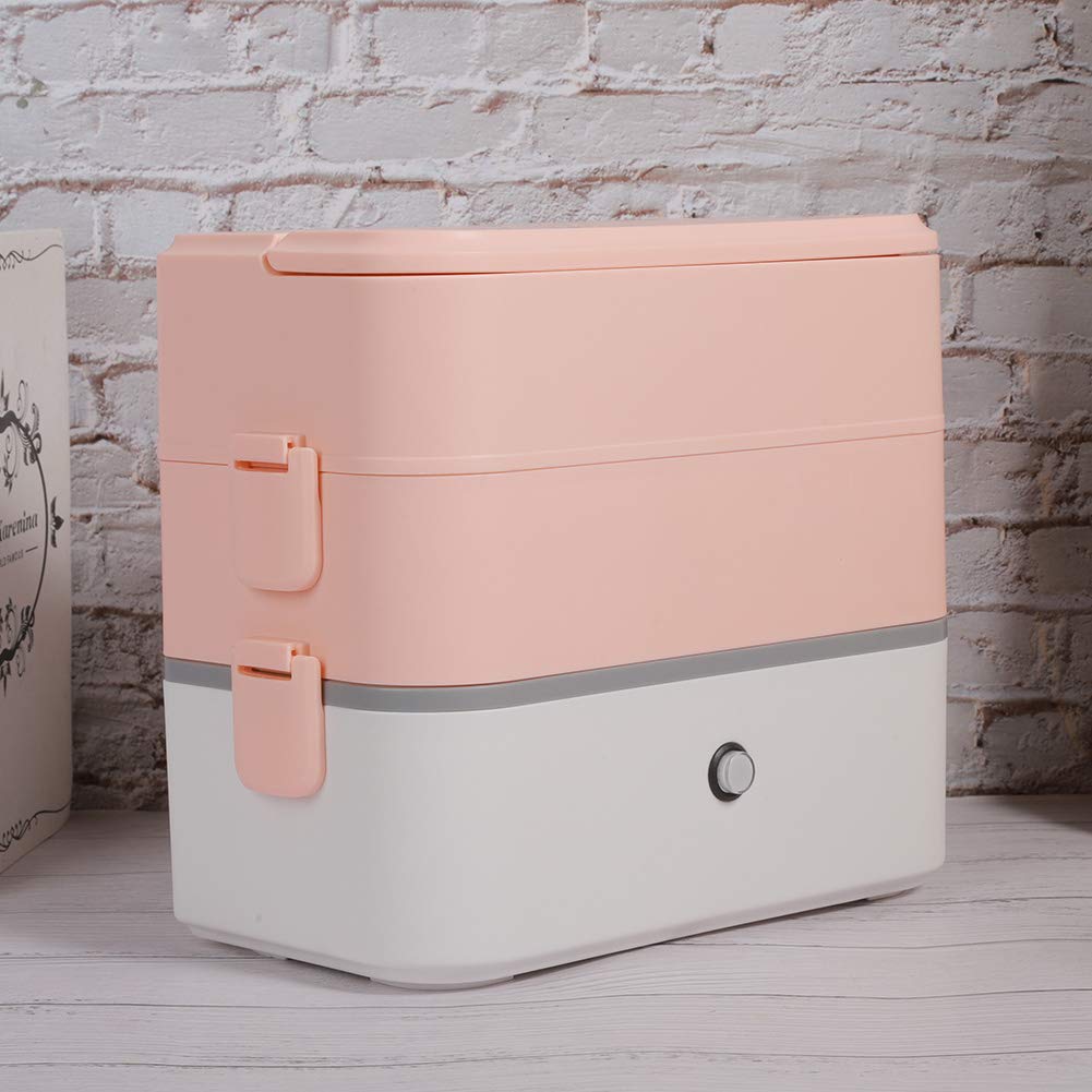 Syuanmuer Portable Electric Lunch Box - 220V Food Warmer with Steaming Function | Single Layer Insulated Heater for Office, Car & Home | AU Plug | Perfect for Commuting & Meal Prep