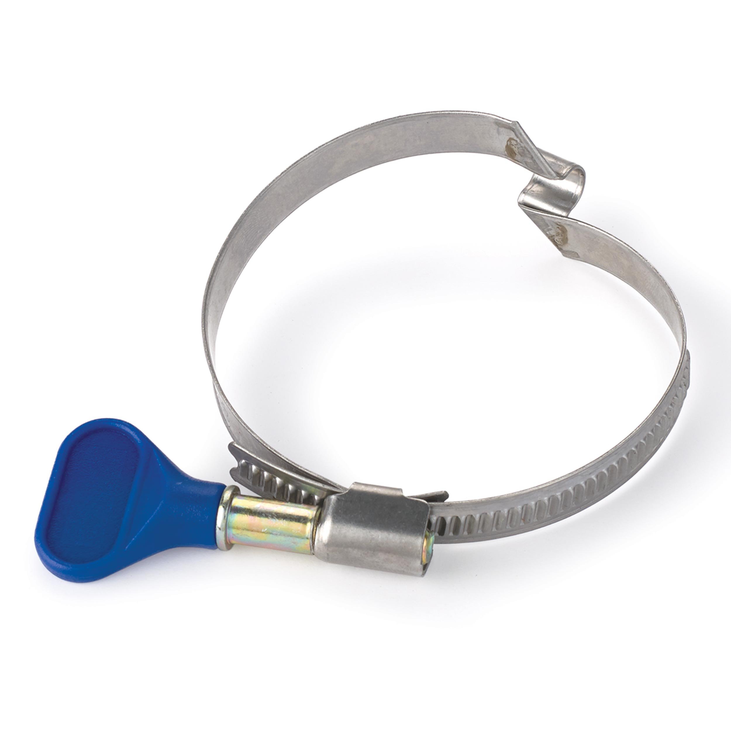 WOODRIVER Keyed Bridged Hose Clamps 2-1/2 Inch (4-Pack) - Heavy Duty Stainless Steel Clamps for Automotive, Marine & Plumbing Applications