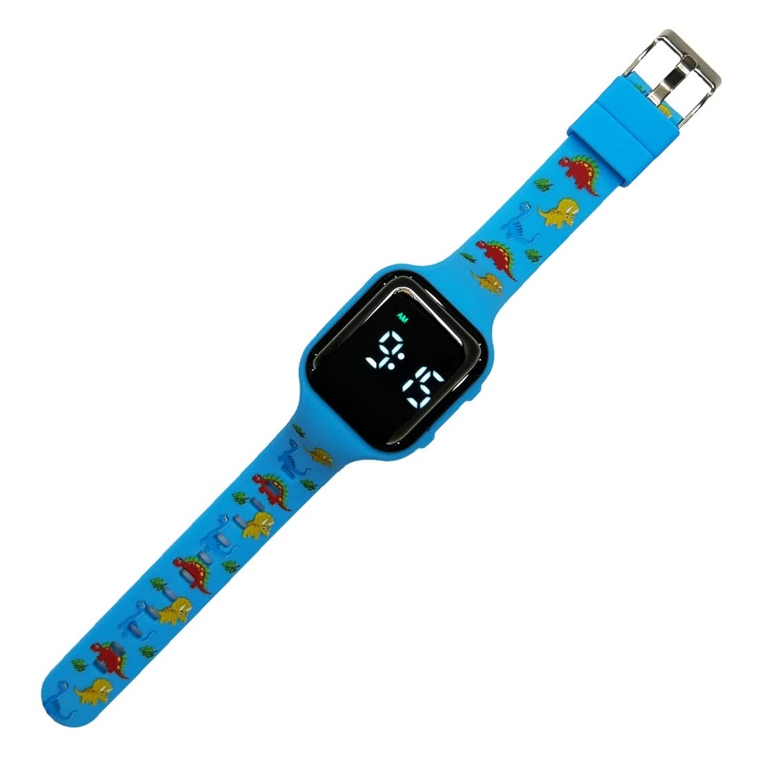 Waterproof Vibrating Alarm & Potty Training Watch with Timer - Blue Dinosaur Design for Kids | Medical Reminder, Bedwetting Solution & Daily Routine Helper for Children with Special Needs