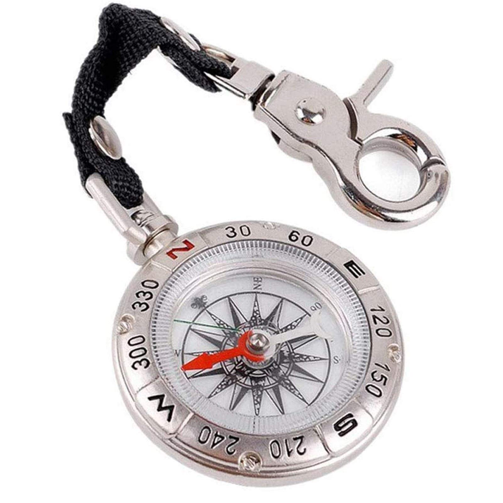 Premium Zinc Alloy Outdoor Compass - Waterproof & Durable for Camping, Hiking, Backpacking, Survival - Essential Navigation Tool for Adventure Enthusiasts