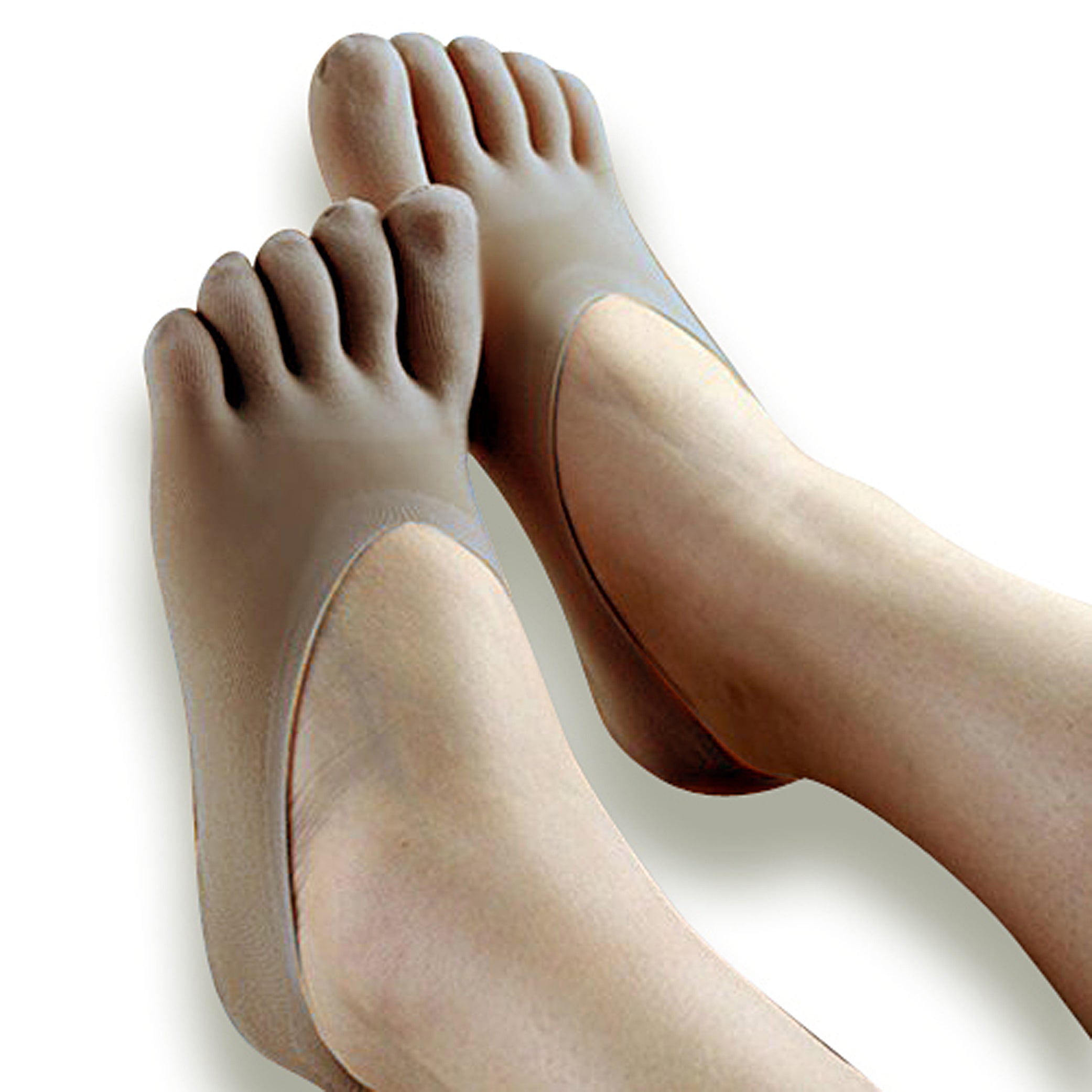 Breathable Toe Socks with Gel Cushioned Heel - Perfect for Running, Yoga & Diabetic Foot Care