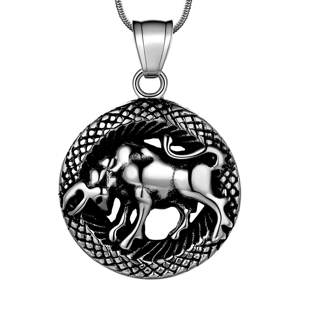 12 Zodiac Necklace - 316L Stainless Steel Constellation Pendant for Birthday Gifts | Men & Women Jewelry for Astrology Lovers