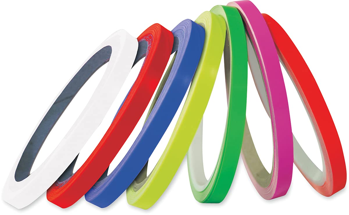 Pro Grip 5025 High Visibility Fluorescent Orange Wheel Rim Tape - Durable Reflective Rim Stripe for Motorcycle, Bicycle & ATV Wheels - Perfect for Night Riding & Safety Enhancement