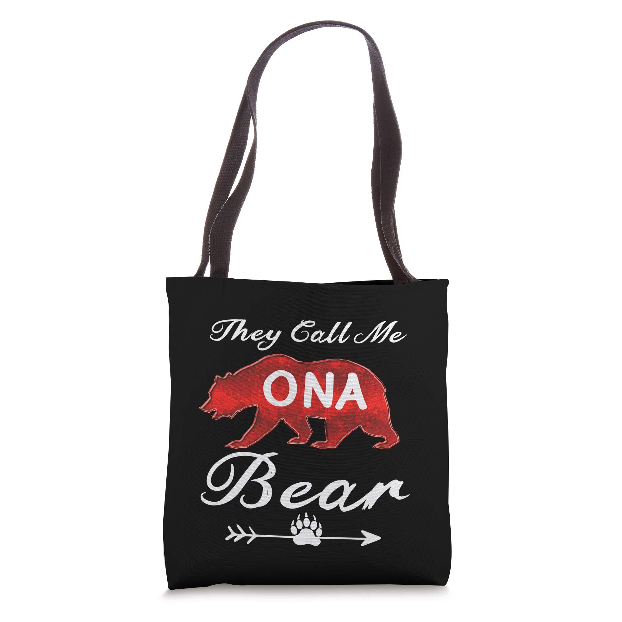 Ona Bear Tote Bag - Cute Canvas Tote for Women, Perfect Mother's Day Gift, Reusable Shopping Bag for Groceries, Beach, Work & Daily Use