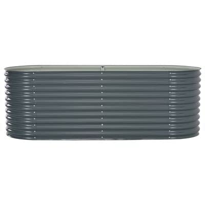 94.4x31.4x31.8 Inch Galvanized Steel Raised Garden Bed Kit - Outdoor Planter Box for Vegetables, Flowers & Herbs - Perfect for Patio, Deck, Balcony & Backyard Gardening