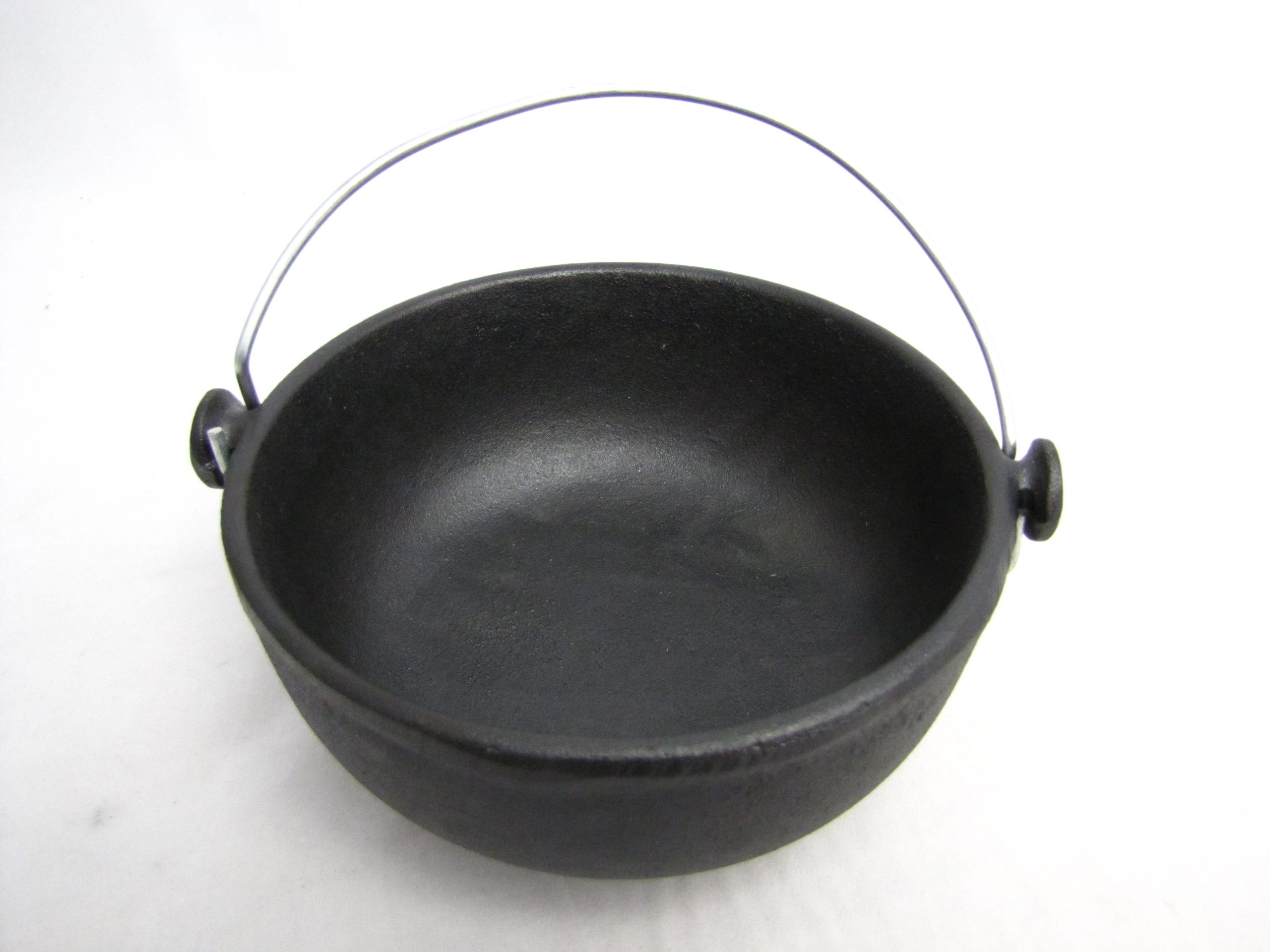 Old Mountain Pre-Seasoned Cast Iron Kettle - 6 Inch Diameter for Camping, Dutch Oven Cooking & Outdoor BBQ