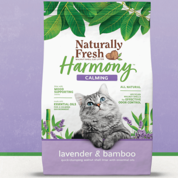 Naturally Fresh Harmony Calming Lavender & Bamboo Cat Litter - Odor Control Clumping Cat Litter for Multi-Cat Homes, Ideal for Stress Relief and Indoor Cat Comfort