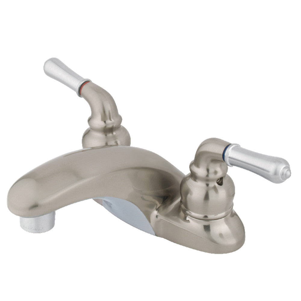 Kingston Brass KB621LP 4-Inch Centerset Bathroom Faucet - Chrome Finish for Vanity Sink, Perfect for Modern Bathroom Renovation & Home Upgrade