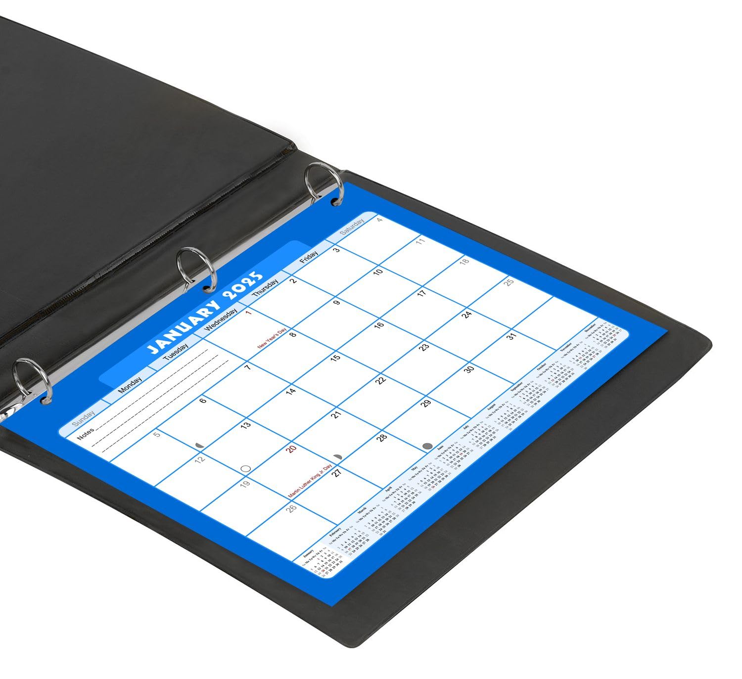 2025 Calendar - 12 Month Student Planner for 3-Ring Binder, Desk & Wall | Academic Schedule Organizer, School & Office Use | Perfect for Homework Tracking & Time Management