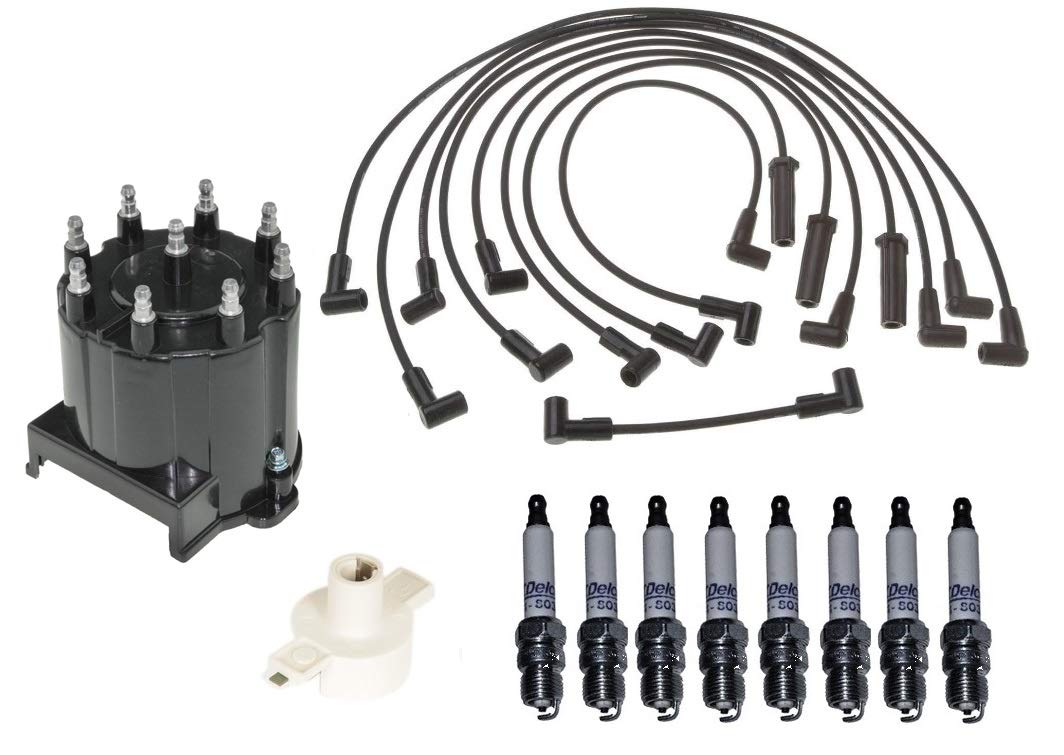 High-Performance Ignition Kit with Distributor, Rotor Cap, Wires & Spark Plugs for Chevy Caprice - Perfect for Engine Tune-Ups & Performance Upgrades