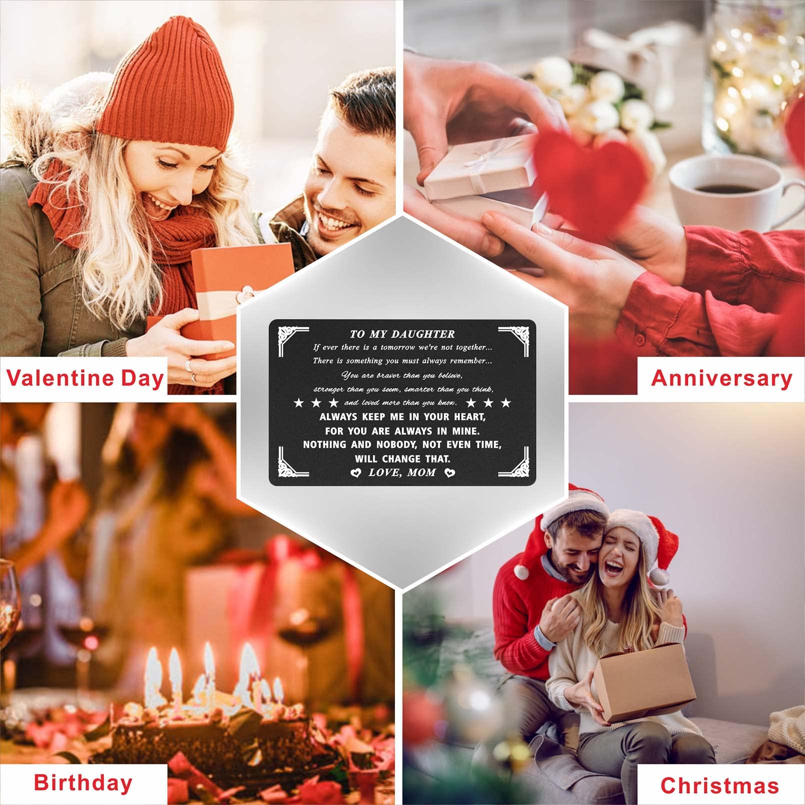 Levole Heartfelt Daughter Gift from Mom - Thoughtful Present for Mother's Day, Christmas & Valentine's Day - 'I Love You' Keepsake for Daughters - Perfect for Birthdays, Graduations & Special Moments