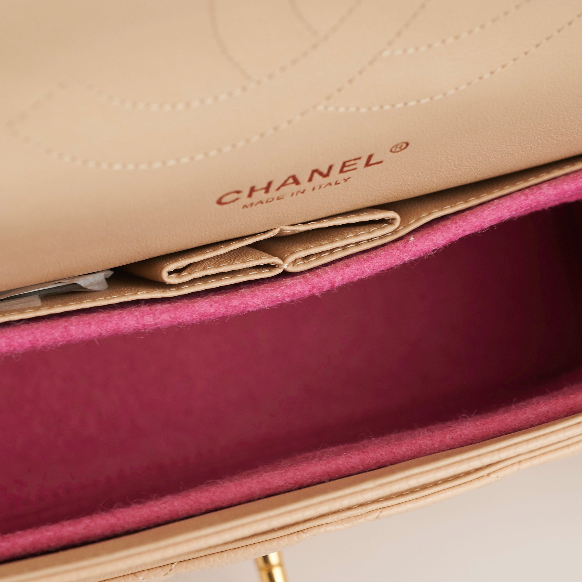 Chanel Classic Double Flap Jumbo Beige Caviar Leather Shoulder Bag - Luxury Designer Handbag for Women, Perfect for Work, Parties & Special Occasions