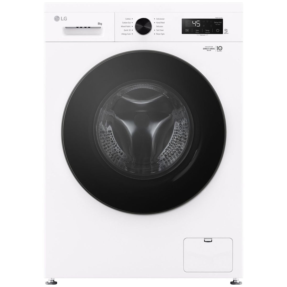 LG 8kg Front Load Washing Machine with Steam WV1 1208W - Energy Efficient Laundry Solution for Small Homes & Apartments