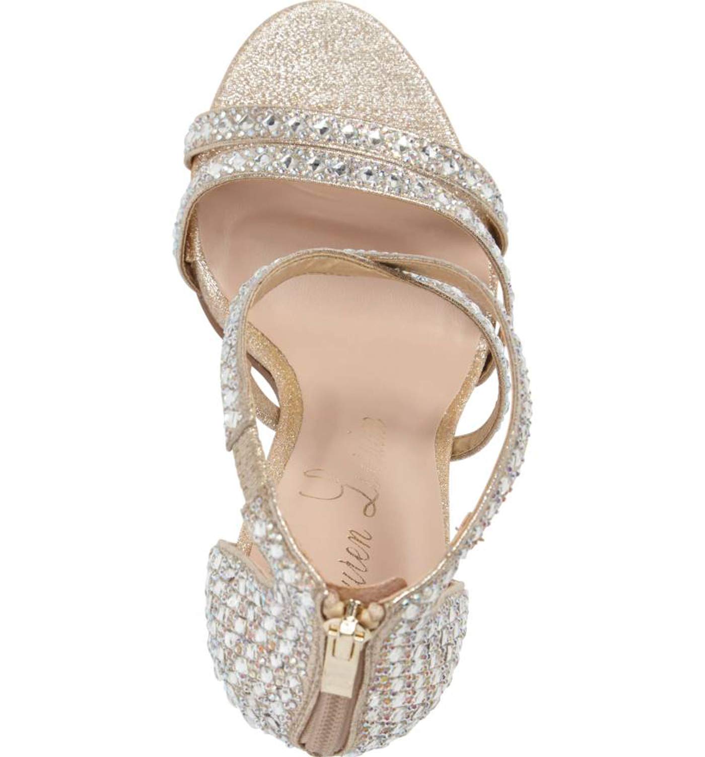 Sparkly Rhinestone Embellished Open Toe High Heel Sandals for Prom, Wedding & Formal Events - Elegant Evening Party Shoes for Women