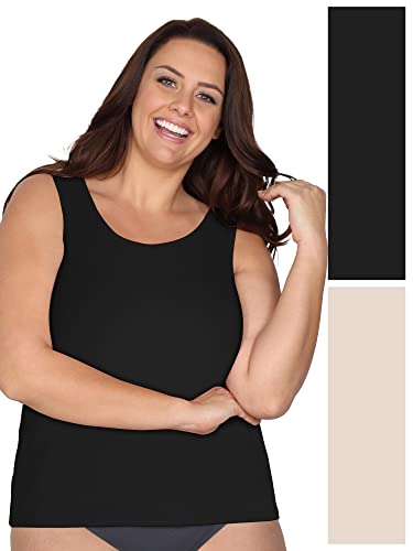 Tank - 2 Pack - Black/Nude