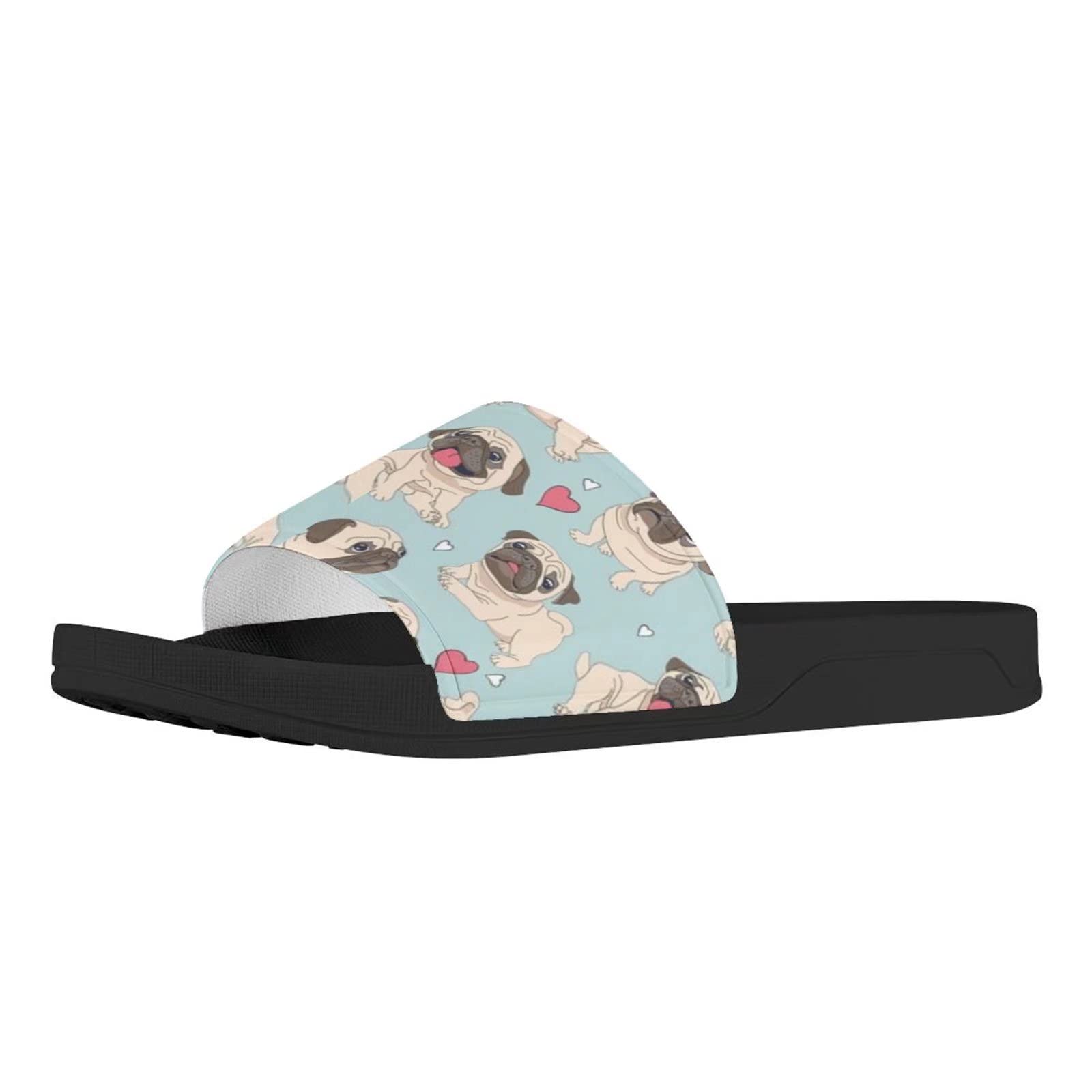 FOR U DESIGNS Women's Summer Sandals - Comfortable Slides for Indoor/Outdoor Use - Anti-Skid House Slippers for Beach, Hotel and Home Relaxation