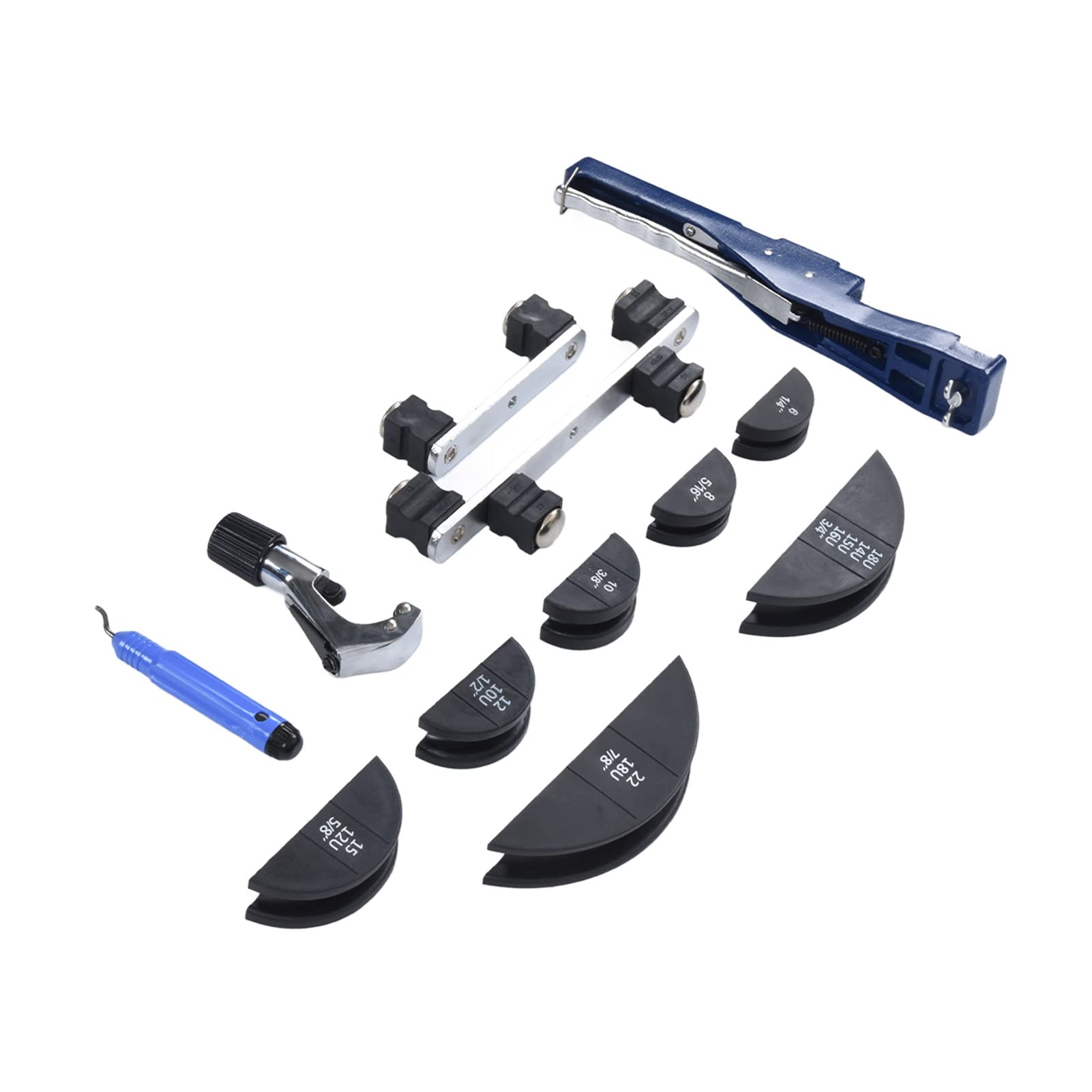 Precision Tubing Bender Kit - Ergonomic Single-Hand Ratchet Pipe Bender for Pneumatic Systems | Perfect for HVAC, Automotive & Plumbing Repairs