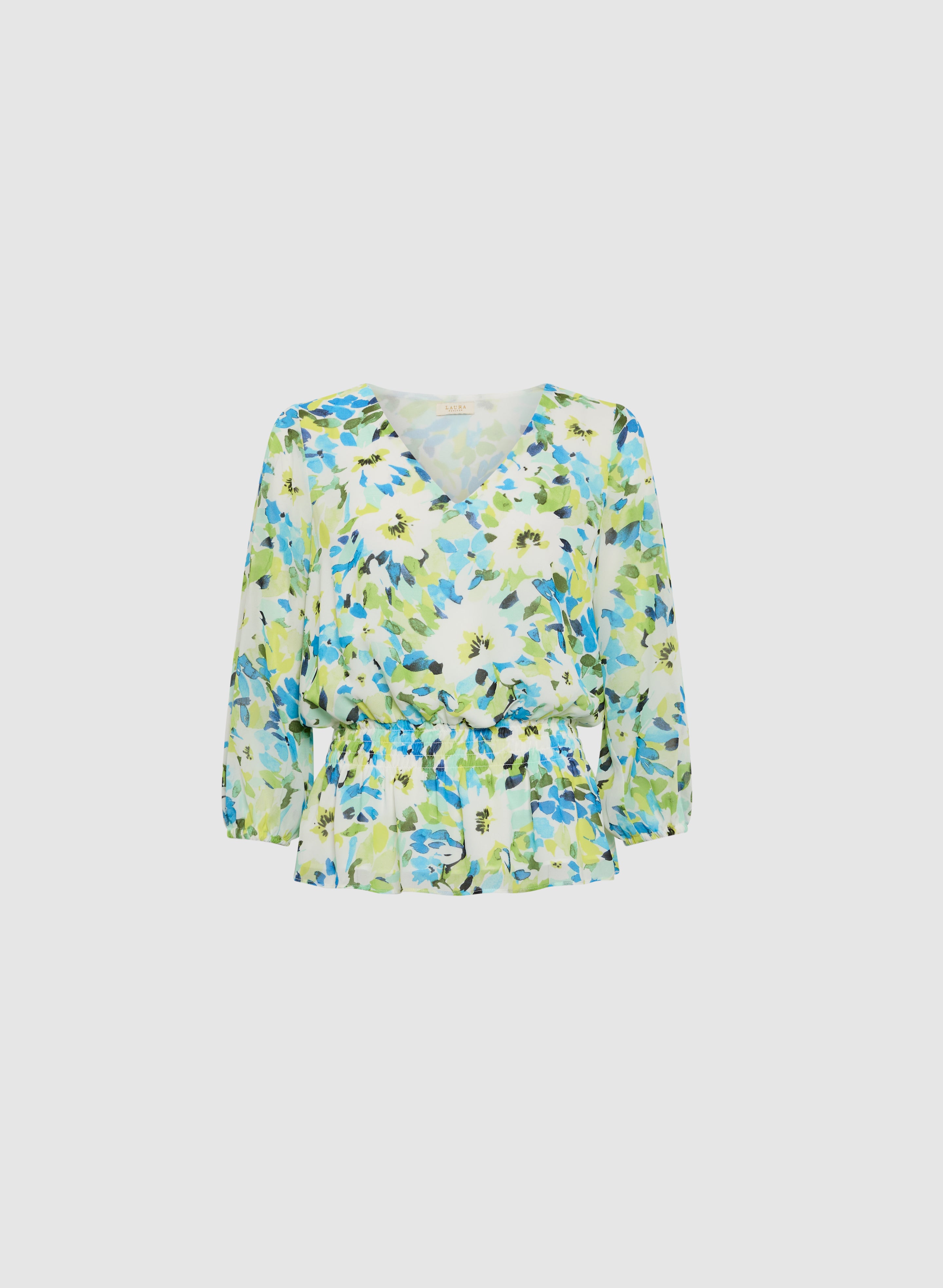 Floral Peplum Top for Women - Elegant Ruffle Blouse for Spring & Summer - Perfect for Parties, Dates & Office Wear