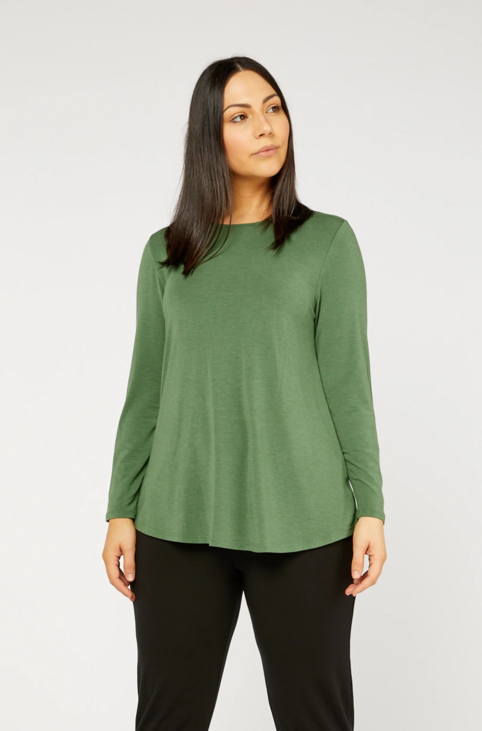 Tani Cara Long Sleeve Marle Top for Women - Soft Cotton Blend Casual Shirt - Perfect for Work, Date Night & Everyday Wear