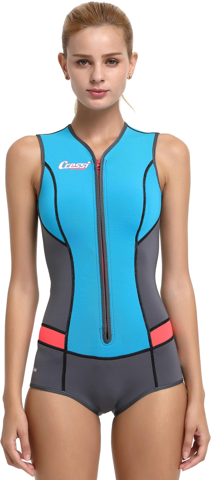 Cressi Idra 2mm Women's Neoprene Swimsuit - Comfortable & Durable Wetsuit for Swimming, Surfing & Water Sports