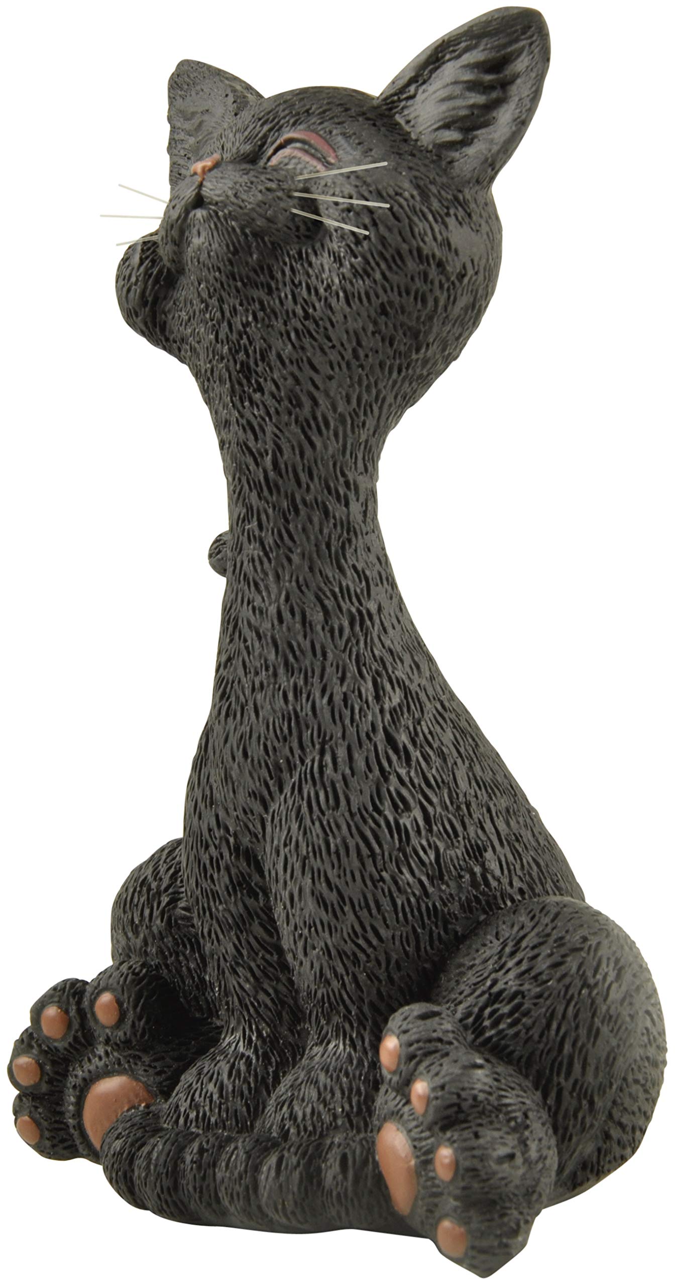 Happy Black Cat Figurine - Cute Home & Office Decor for Cat Lovers - Perfect Gift Idea