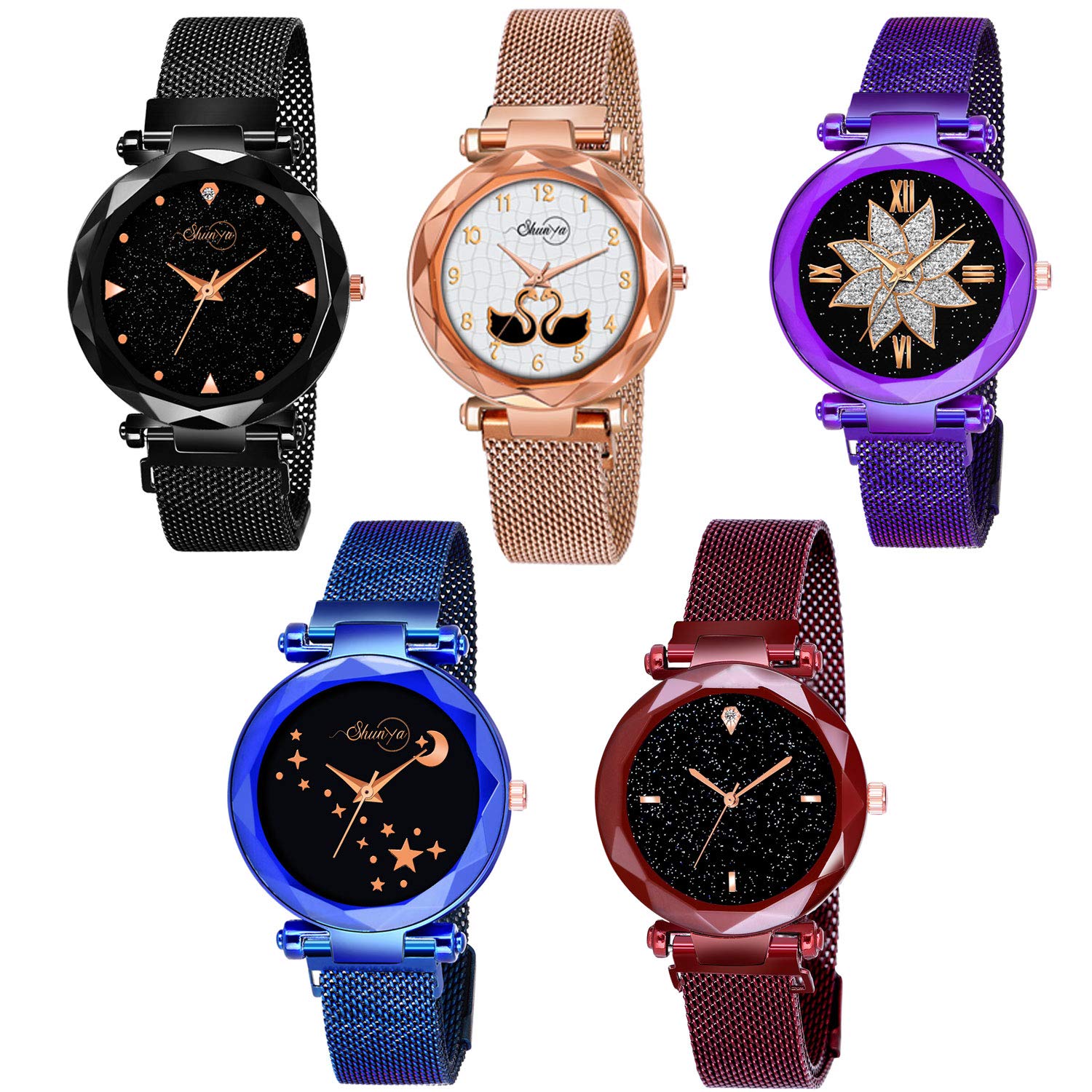 Starry Sky Quartz Watch for Girls - Elegant Analog Timepiece for School & Parties